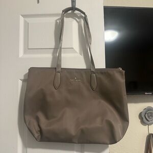 Kate Spade Brown Leather Tote with Structured Design
